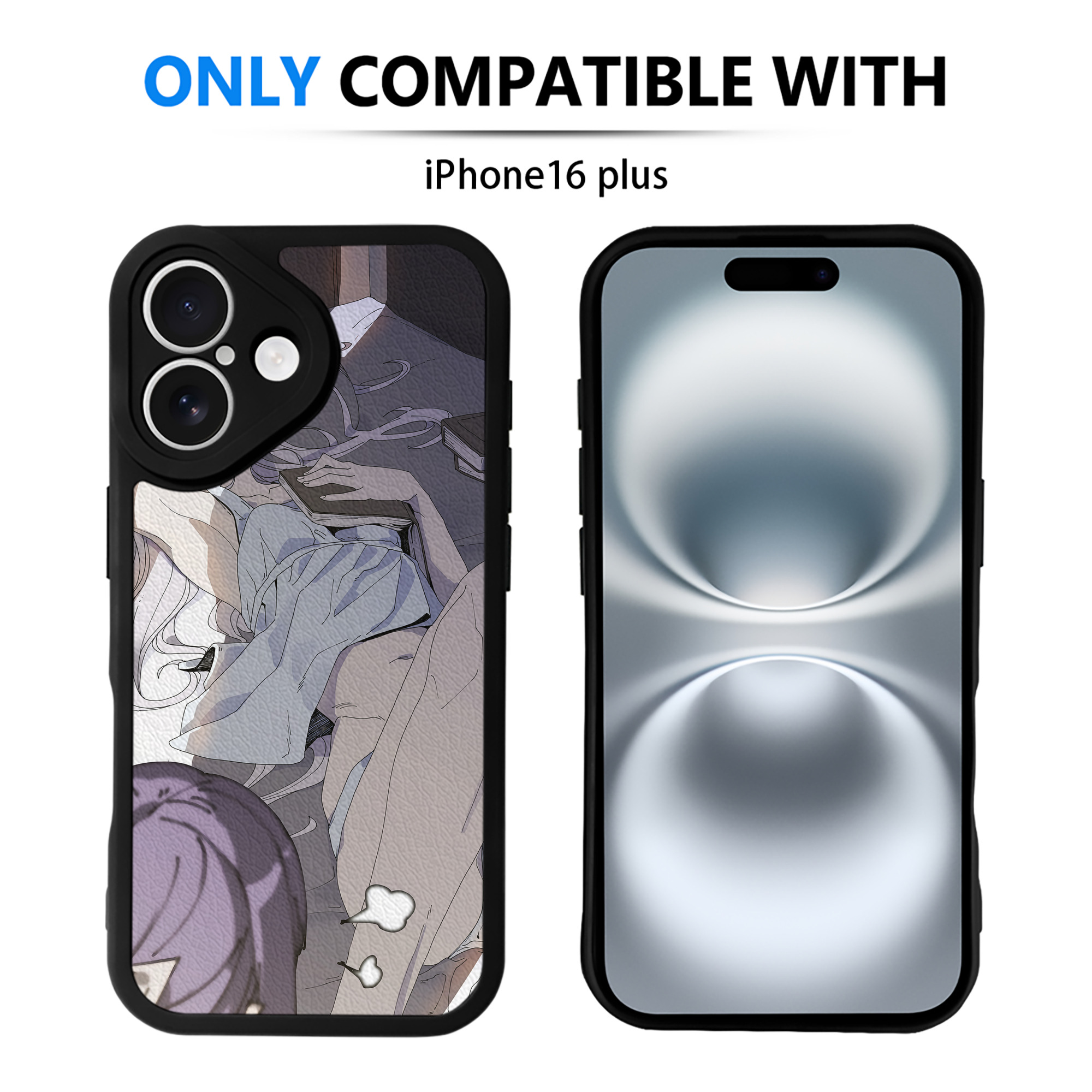 （画像用） 葬送のフリーレン Frieren 【iPhone 16シリーズ対応】シリコンスマホケース（レザー調） 材質：シリコン